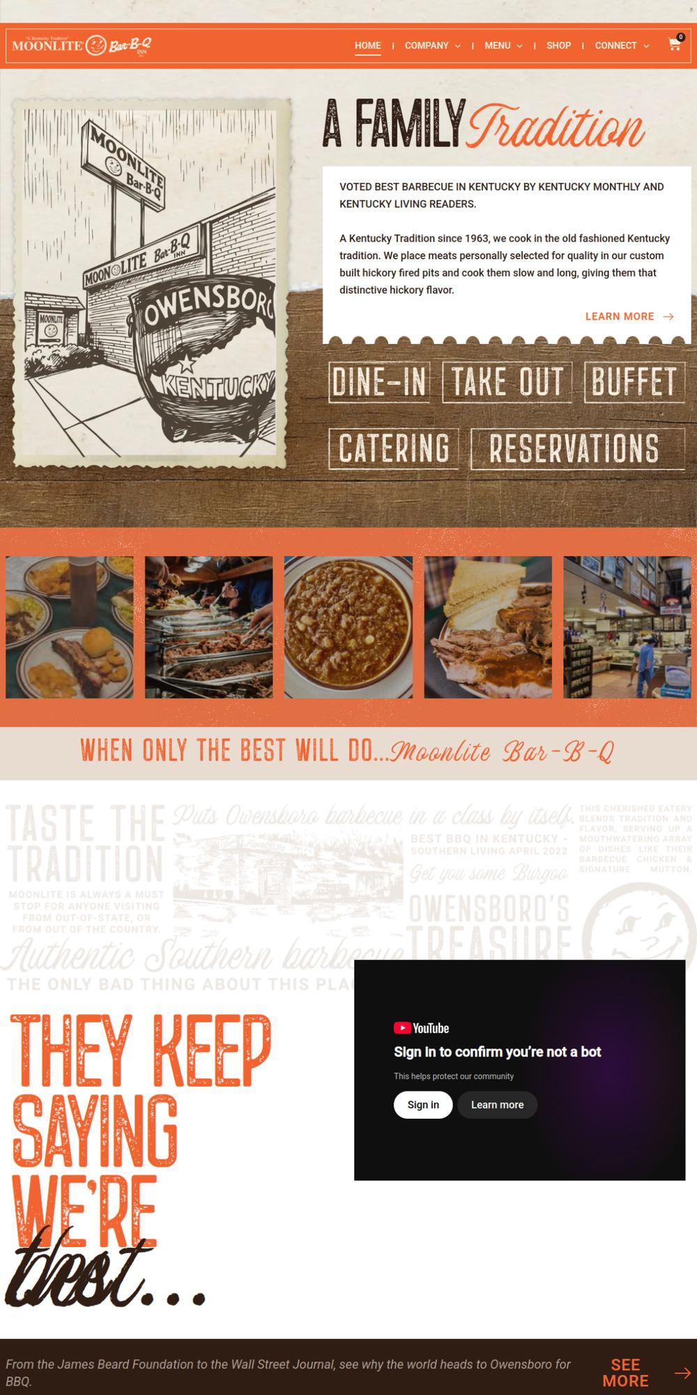 Moonlite Bar-B-Q Inn website